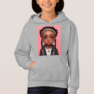 garota negra chibi com tranças