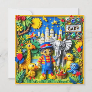 GARY ~ Carte d'anniversaire ~ Ranger de parc ~