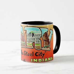 Gary Indiana - Mug Tasse Carte Postale de Steel Ci