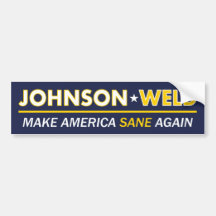 Gary Johnson / Sticker pour pare-chocs Amérique du
