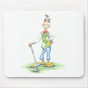 Gary le tapis de souris de golfeur