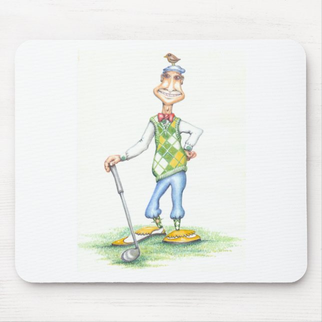 Gary le tapis de souris de golfeur (Devant)