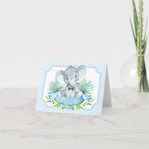 Garys Elephant Baby shower Merci Cartes