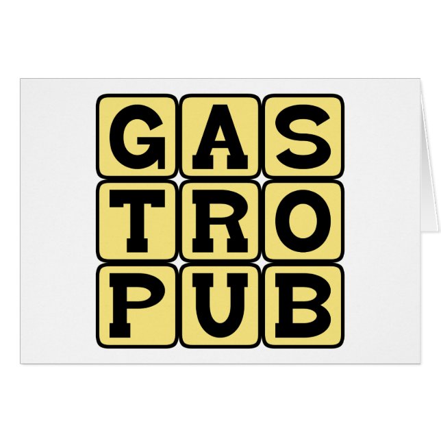 Gastropub, Gastrolounge de bière et nourriture hau (Devant horizontal)