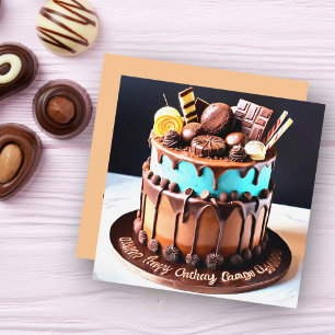 Gâteau au Chocolat de Bonbon Personnalisé 