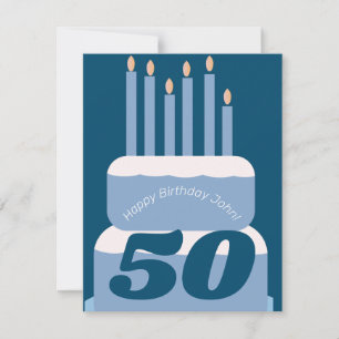 Gâteau d'anniversaire étagé bleu tout âge