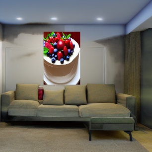 Gâteau de Berry   AI Art Poster