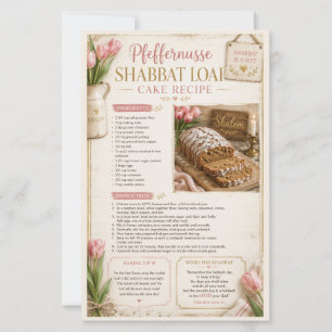Gâteau de Chabbat Pfeffernusse, Floral Rustique Ro