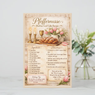 Gâteau de Chabbat Pfeffernusse, Rétro Rose Rustiqu
