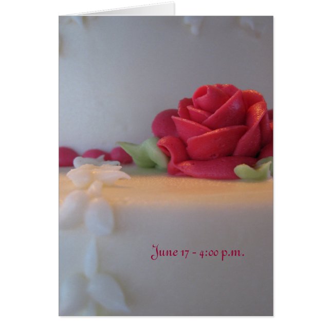Gâteau de mariage élégant aux roses roses roses (Devant)