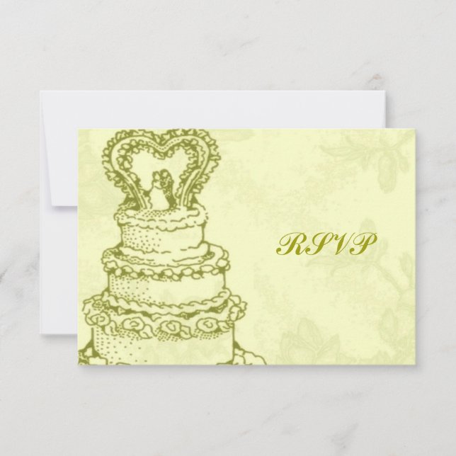 Gâteau de mariage Vintage RSVP (Devant)