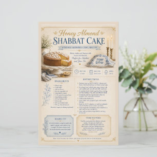Gâteau de Shabbat aux amandes et au miel, Bleu vin