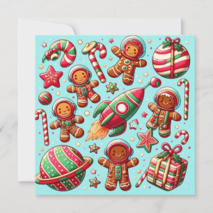 Gâteau d'épices vaisseau spatial noël