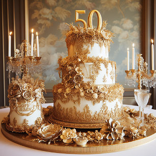 GÂTEAU ELABORÉ POUR LE 50e ANNIVERSAIRE