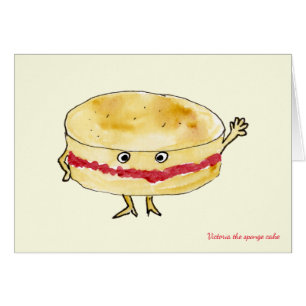 Gâteau éponge Victoria drôle humour cartoon fantai