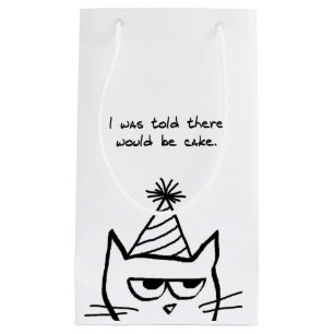 Gâteau fâché des demandes de chat - sac drôle