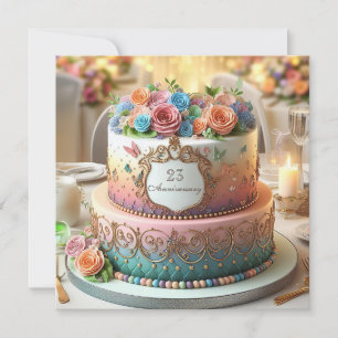 GÂTEAU FLEURI COLORÉ ÉLABORER