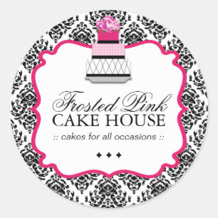 Gâteau impertinent de damassé - autocollants