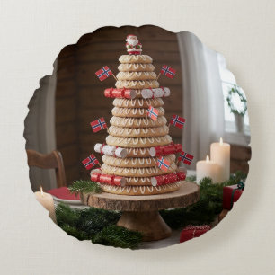Gâteau norvégien Kransekake, Coussin Rond