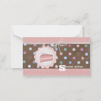 Gâteaux Cartes de visite de voeux sucrés