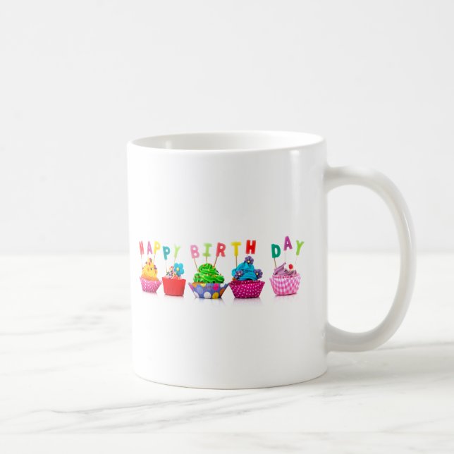 Gâteaux de Bon Anniversaire - Tasse (Droite)