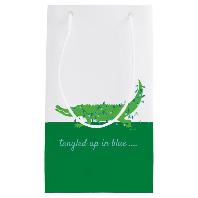 Gator Blues Petit sac cadeau brillant (Devant)