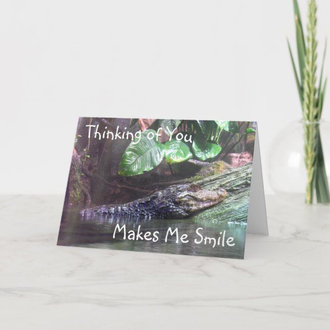 'Gator Grins : Pensez à vous - Carte de voeux (Devant)