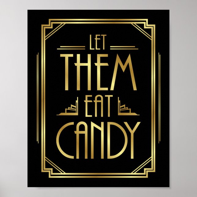 Gatsby Art Déco LEUR PERMETTENT DE MANGER UNE BOÎT (Devant)