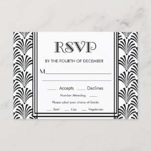 Gatsby Art déco moderne RSVP