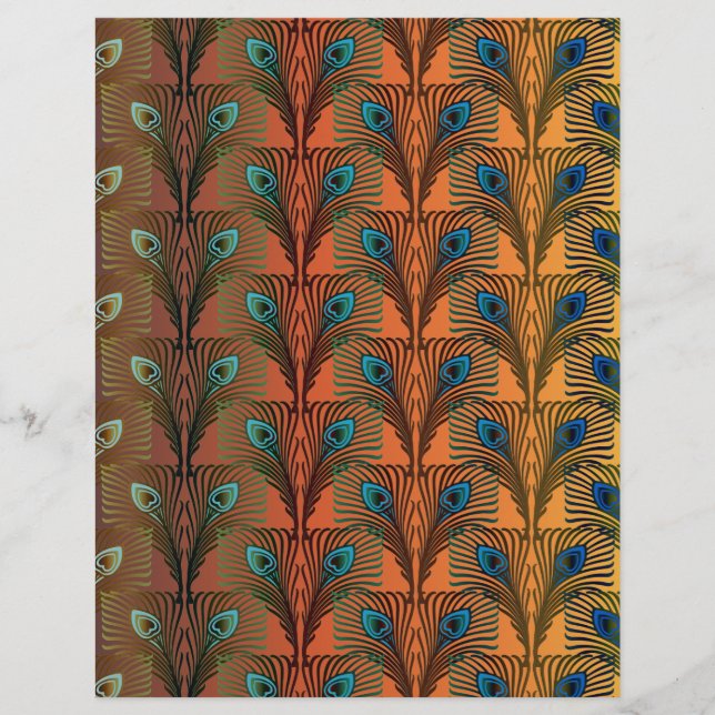 Gatsby Grandes plumes design art déco (Devant)