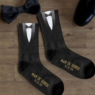 Gatsby Homme D'Honneur Mariage Funny Tuxedo Noir
