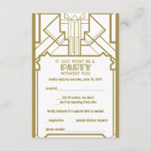 Gatsby RSVP des années 1920