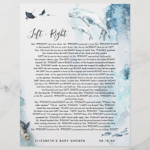 Gauche - droite   Jeu Baby shower