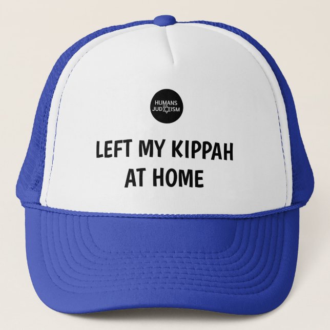 Gauche mon casquette de Kippah à la maison (Devant)
