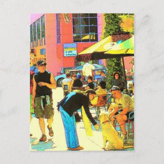 Gauche sur Père Noël Monica - Carte postale