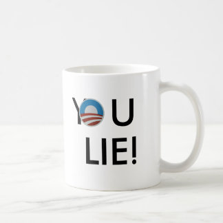 Gaucher vous mensonge ! Tasse
