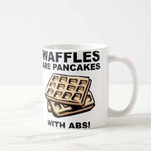 Gaufres Crêpes Avec Abs Mug ou Tasse de Voyage drô