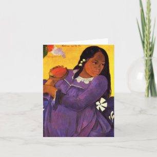 Gauguin Femme Avec Carte Mango Note