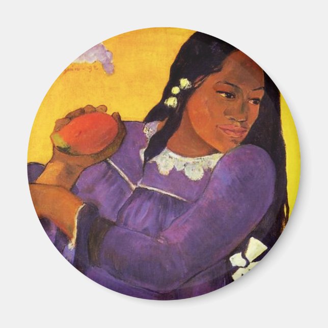 Gauguin Femme Avec Un Magnet Mango (Devant)
