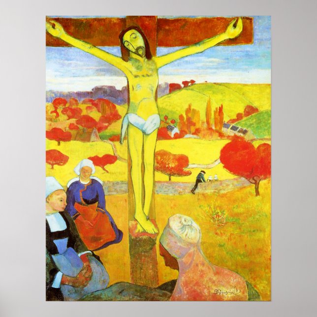 Gauguin Poster du Christ Jaune (Devant)