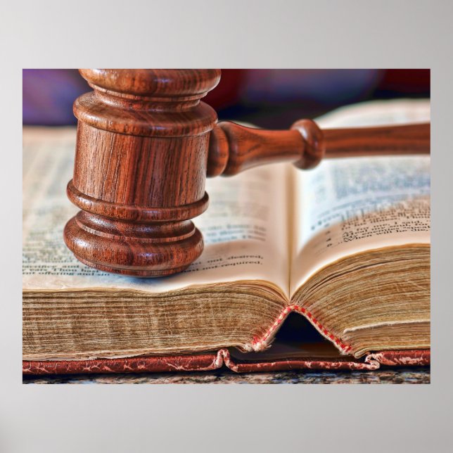 Gavel Bible Poster (Devant)