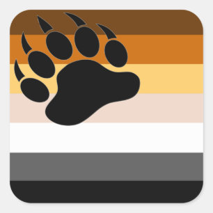 Gay Bear Pride - Stickers Carrés