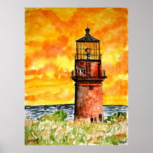 gay head phare marthouse vineyard Poster (Devant)