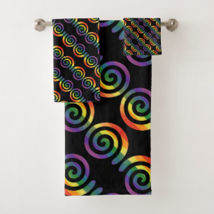 Gay LGBTQ Rainbow Pride Motif circulaire