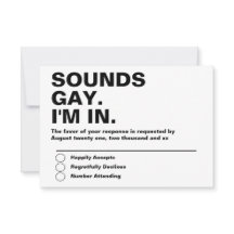 Gay Mariage Sonne Gay Im Dans RSVP