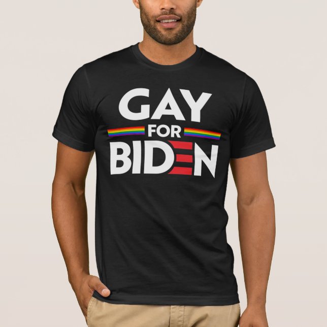 GAY POUR JOE BIDEN T-Shirt (Devant)