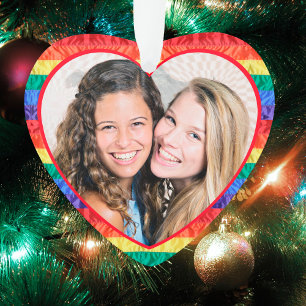 GAY PRIDE photo personnalisé LGBTQ Rainbow Flag He