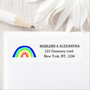 Gay Rainbow Lesbian Pride Étiquette LGBT