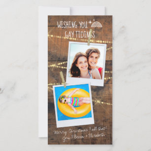 "Gay Tidings" Carte de vacances LGBT 2-Photo