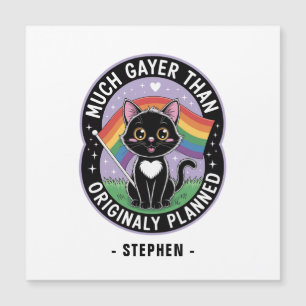 Gayer beaucoup - Drôle mignon chat noir LGBTQ Prid